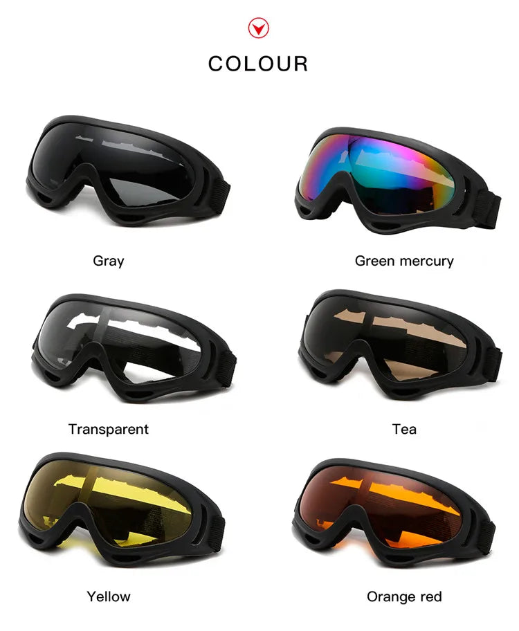 Tactical Protective Goggles - Explosion-Proof, Anti-Fog, CE Certified, 6 Colors