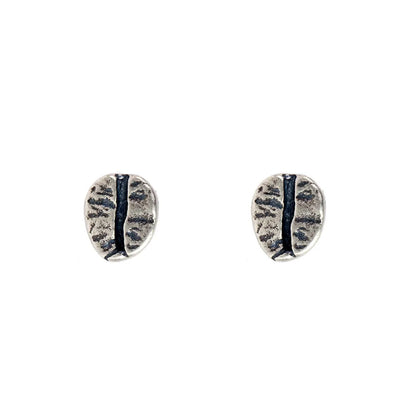 Coffee Bean Stud Earrings Punk & Vintage Style for Men & Women, Party & Wedding Jewelry