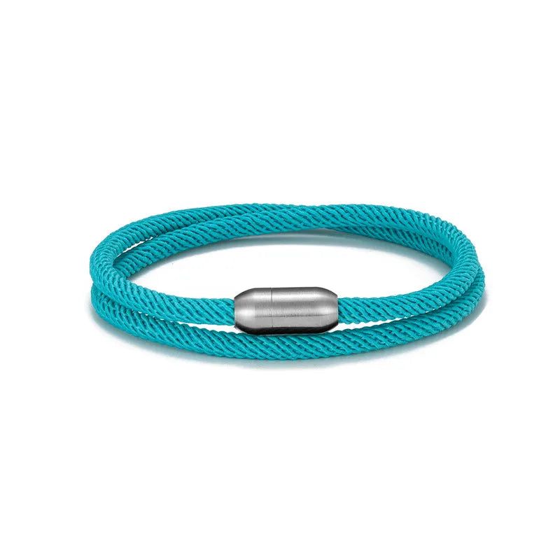 Pulsera de cuerda de aventura - Pulsera de supervivencia al aire libre con cierre magnético