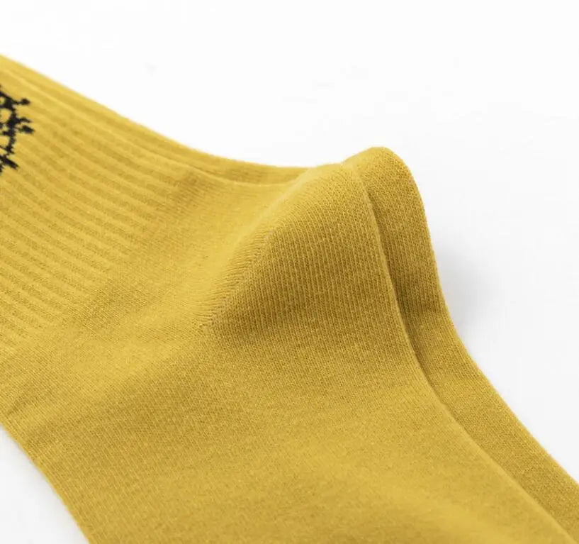 Calcetines Crew Bordados Paquete de 3 - Algodón, EU 36-44, 10 Combinaciones de Colores, Unisex