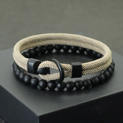 Bracelets Onyx Minimal A simple but powerful set, with the elegance of onyx