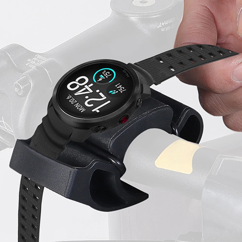 Soporte de silicona para reloj de bicicleta - Soporte universal para manillar, 22-35mm, compatible con smartwatch
