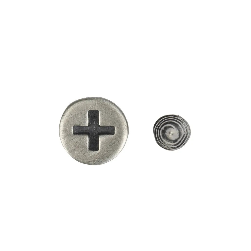 Gothic Screw Stud Earrings 925 Sterling Silver Retro Punk Jewelry, Perfect for You