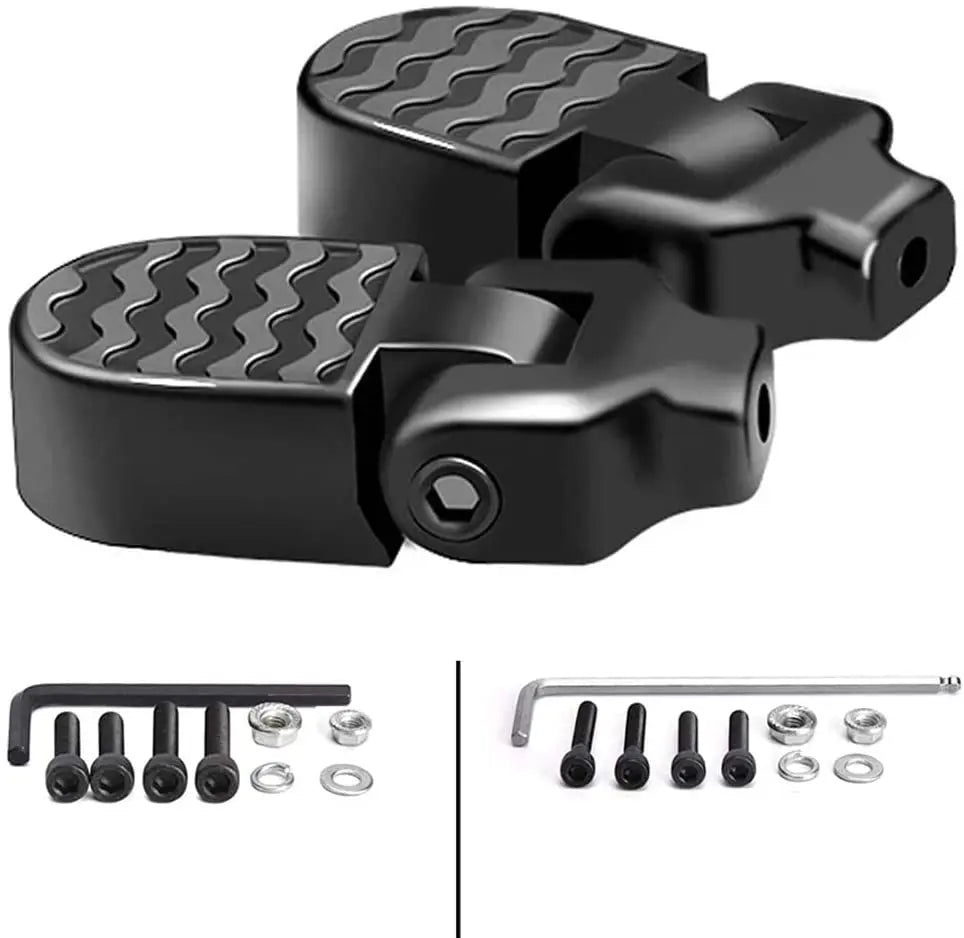 Folding rear pedals for bicycles Aluminum alloy non-slip footrests with quick release