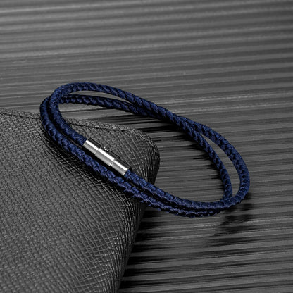 Focus Line Bracelet Minimalist Rope with Magnetic Steel Clasp
