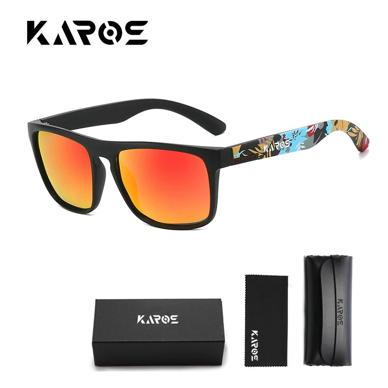 Wraparound Polarized Sport Sunglasses - UV400, TAC Lens, 63mm, Case Included, 10 Colors