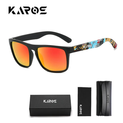 Wraparound Polarized Sport Sunglasses - UV400, TAC Lens, 63mm, Case Included, 10 Colors