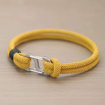 Fashion Rope Bracelet Men 6 Colors S Buckle Outdoor Survival Rescue Braslet Leisure Versatile Accessories Pulseria Hombre Joias deideas