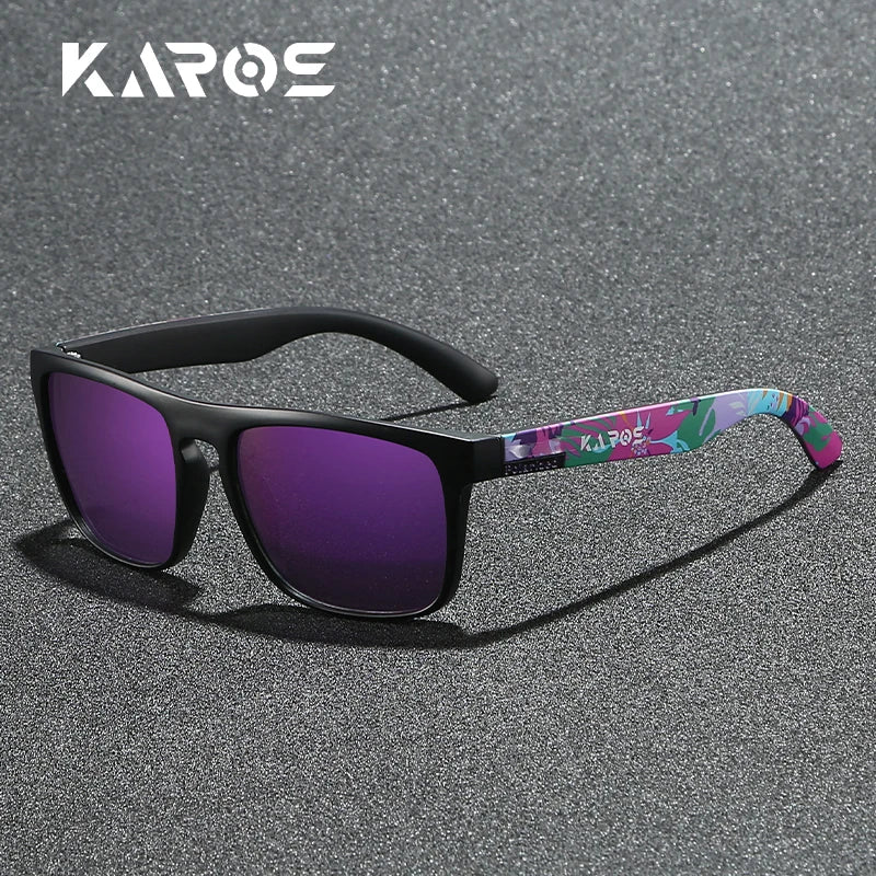 Gafas de sol deportivas polarizadas con estampado de camuflaje - UV400, lente TAC, 63 mm, 10 diseños