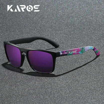Gafas de sol deportivas polarizadas con estampado de camuflaje - UV400, lente TAC, 63 mm, 10 diseños