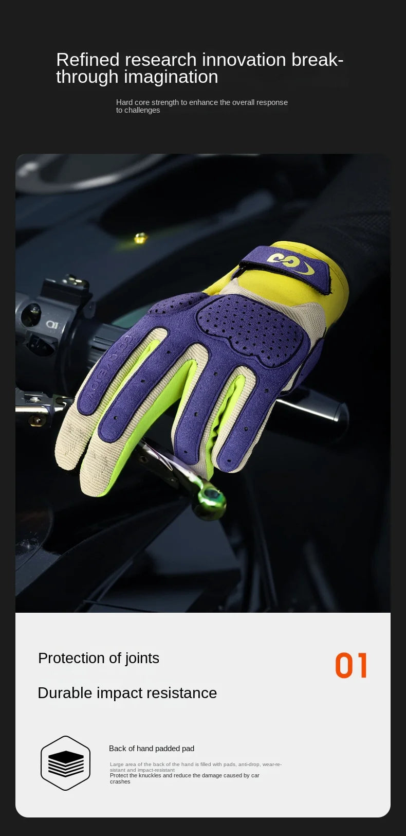Unisex Touchscreen Full-Finger Cycling Gloves