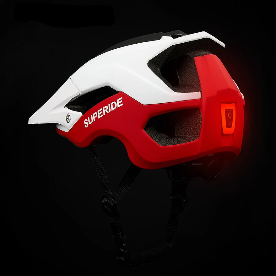Casco de ciclismo con luz trasera LED recargable - CE EN 1078, 15 ventilaciones, 5 colores, 2 tallas