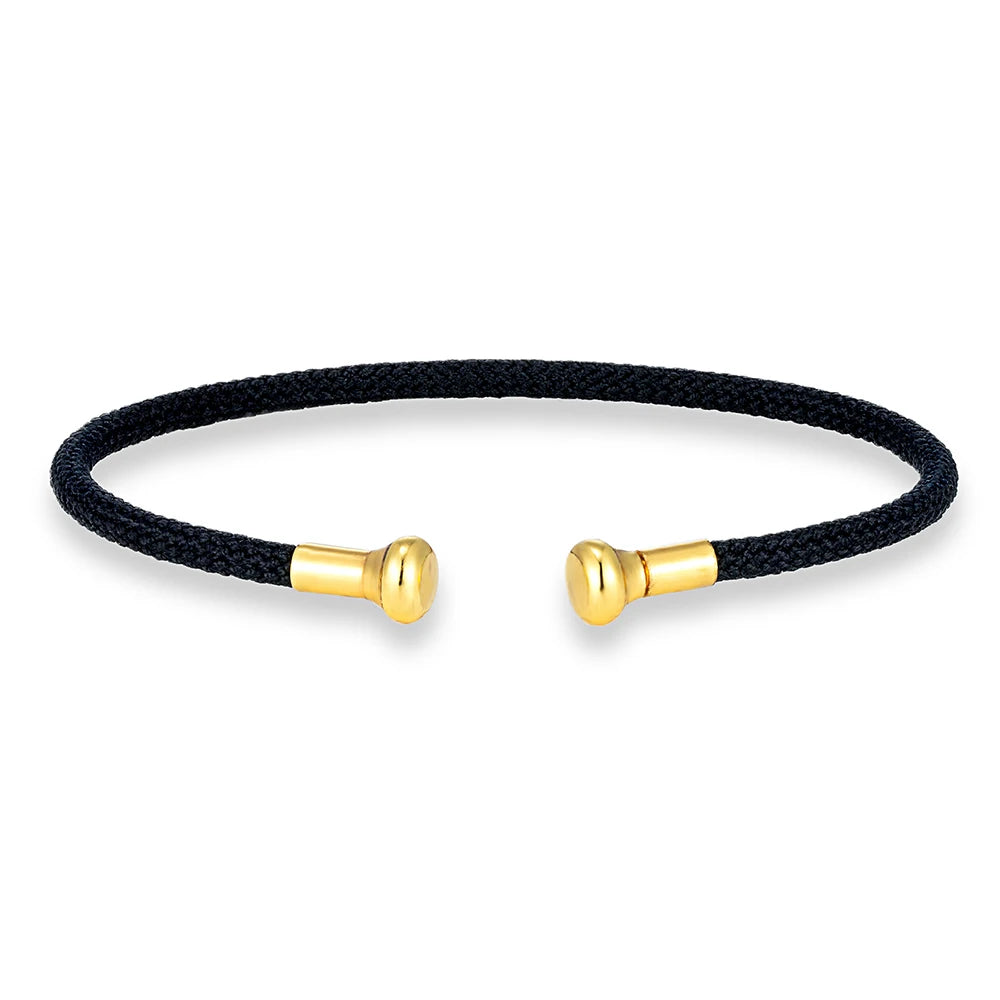 Brazalete de cobre chapado en oro - Abierto, 58-60 mm