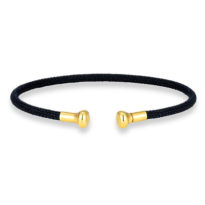 Brazalete de cobre chapado en oro - Abierto, 58-60 mm