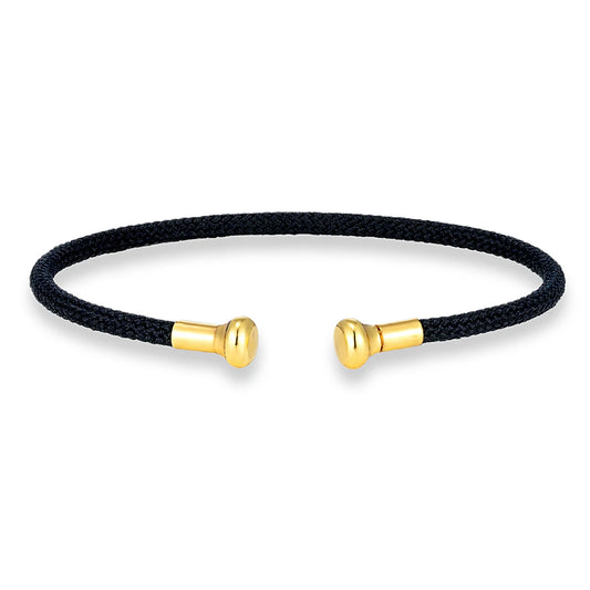 Brazalete de cobre chapado en oro - Abierto, 58-60 mm