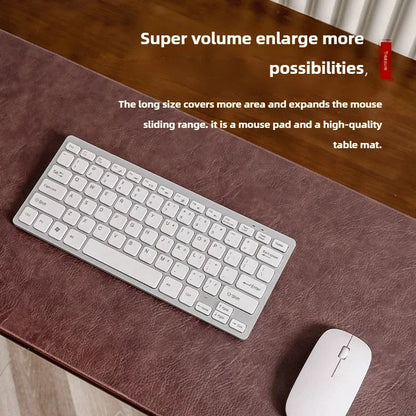Retro Large Mouse Pad – Waterproof, Non-Slip PU Suede Desk Mat for Computer & Gaming
