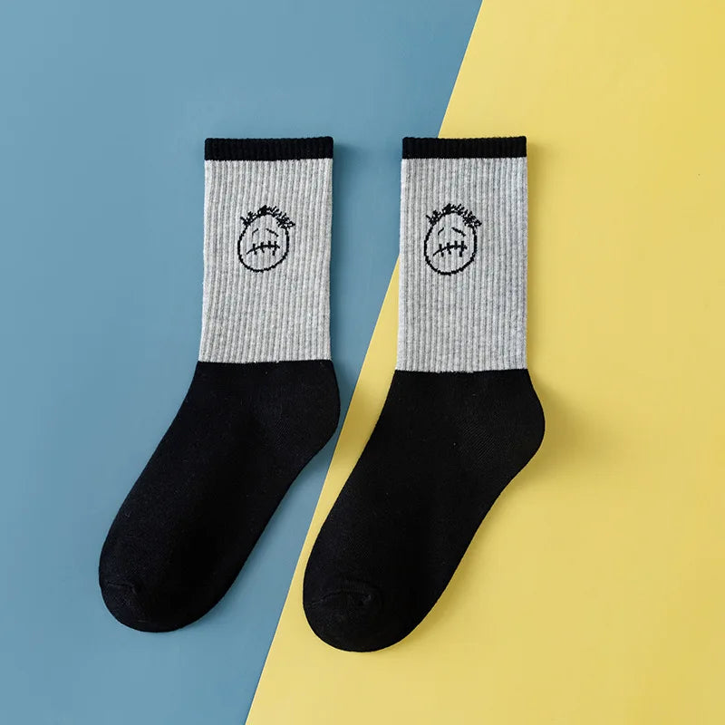Cactus Jack White Crew Socks - Bandana Design Streetwear Cotton Blend | Men's EUR 36-43