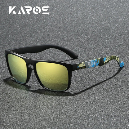 Gafas de sol deportivas polarizadas con estampado de camuflaje - UV400, lente TAC, 63 mm, 10 diseños