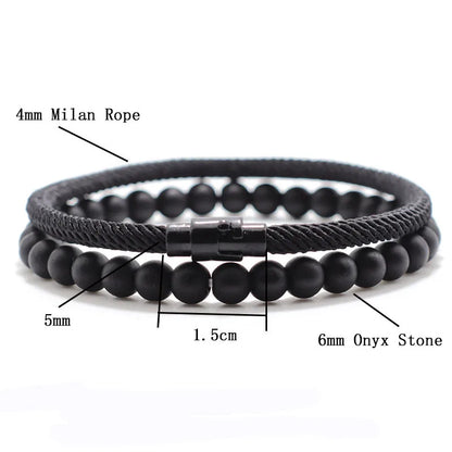 Onyx Tiger Balance Bracelet