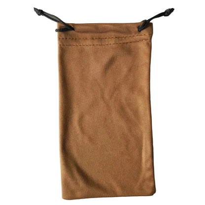Bolsa para Gafas de Microfibra - Suave con Cordón, 18x9cm, 6 Colores, Unisex