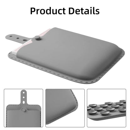 Adhesive Laptop Storage Pouch Elastic Organizer for Mouse & Accessories