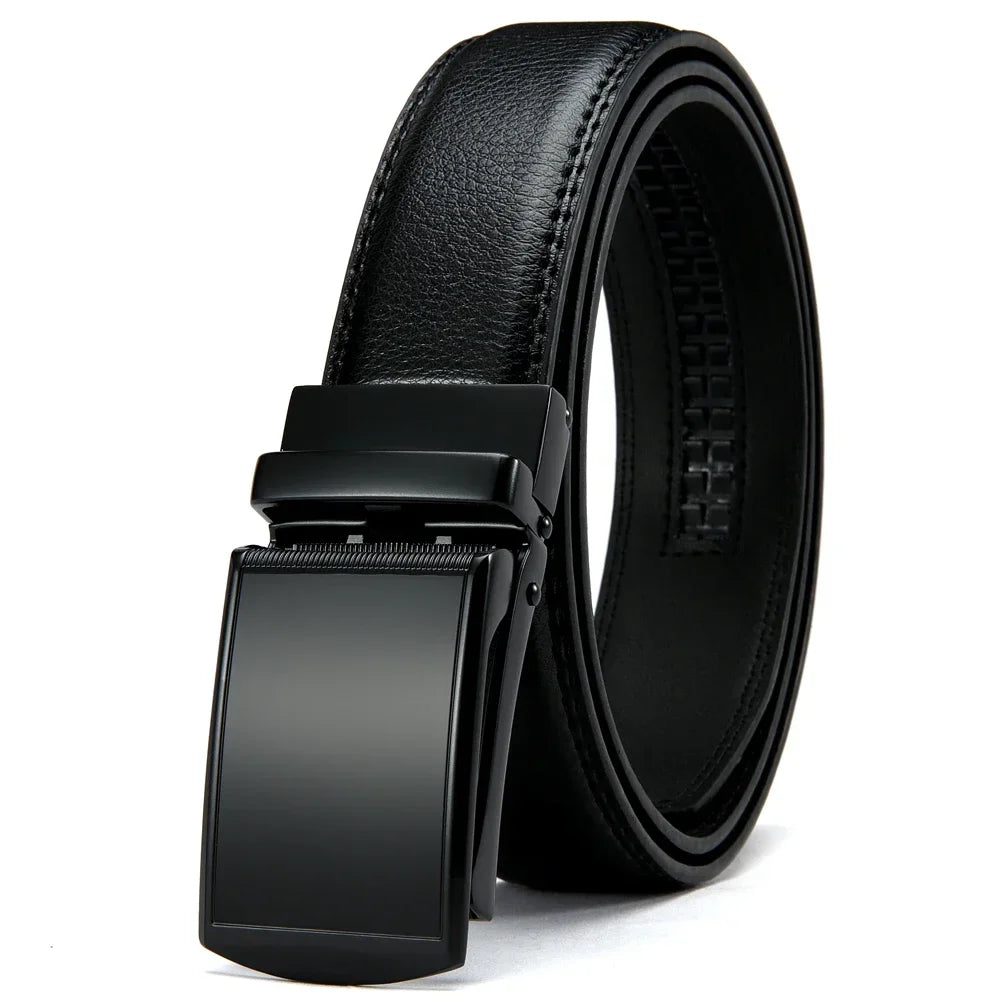 Leather Belt with Automatic Buckle - Elegance and Perfect Fit
