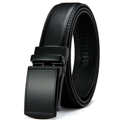 Leather Belt with Automatic Buckle - Elegance and Perfect Fit