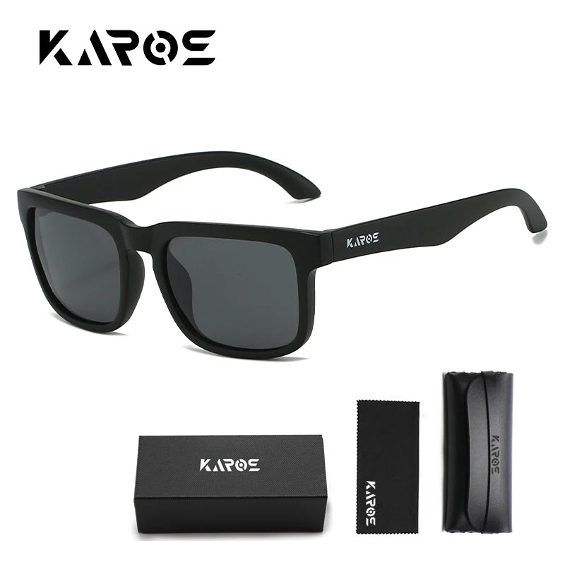 Gafas de sol cuadradas polarizadas - UV400, montura de PC, lente de espejo, 6 colores, unisex