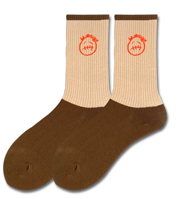 Cactus Jack White Crew Socks - Bandana Design Streetwear Cotton Blend | Men's EUR 36-43