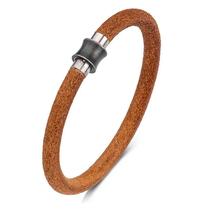 Refined Drive Minimalist Leather Bracelet for Him