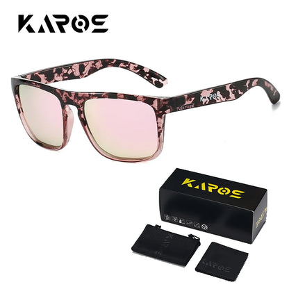 Gafas de sol deportivas polarizadas de camuflaje - UV400, lente TAC, 63 mm, estuche incluido, 10 diseños
