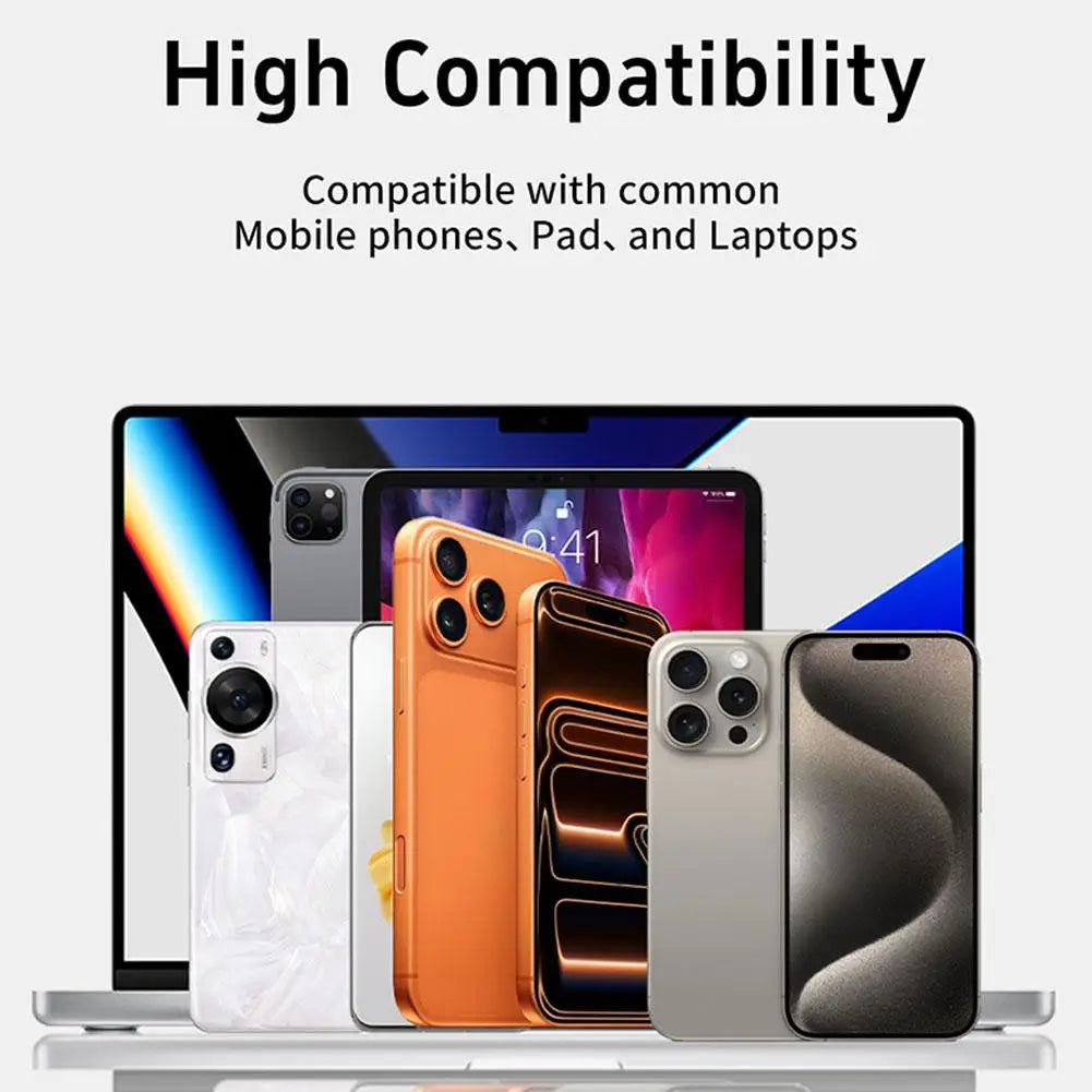 240W USB-C Cable with Phone Stand – Ultra-Fast Charging & 480Mbps Data Transfer