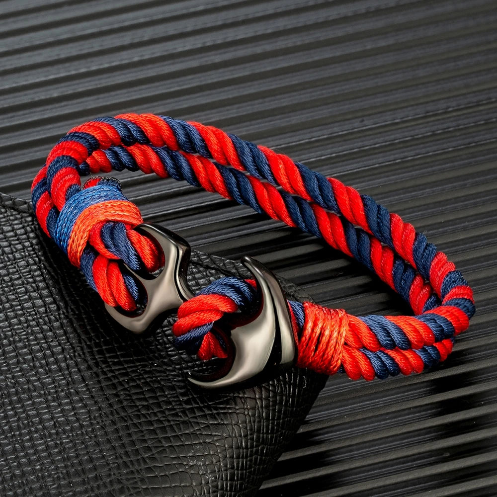 Twin Strand Anchor Bracelet  Waterproof & Sporty