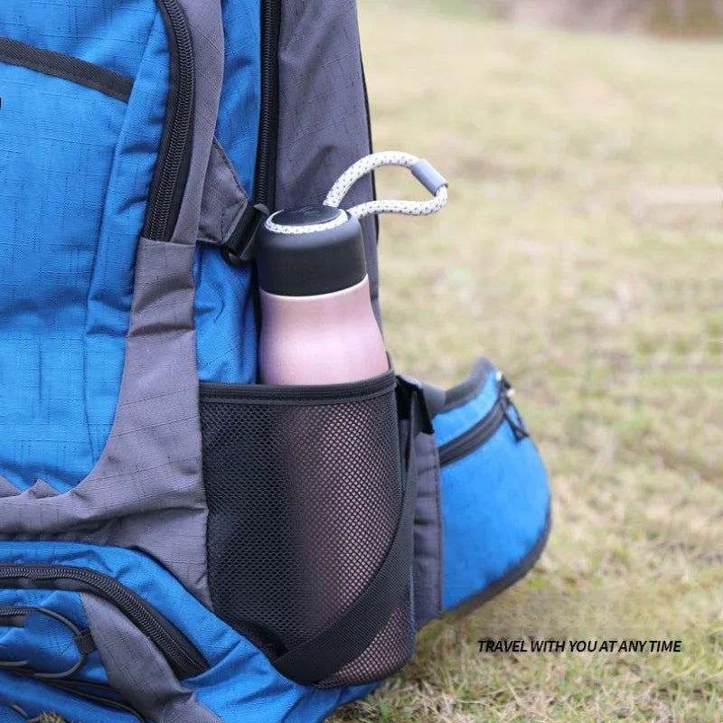 Vacuum Thermos Bottle - Stainless Steel, 550ml, Carry Rope, 5 Colors, Hot & Cold