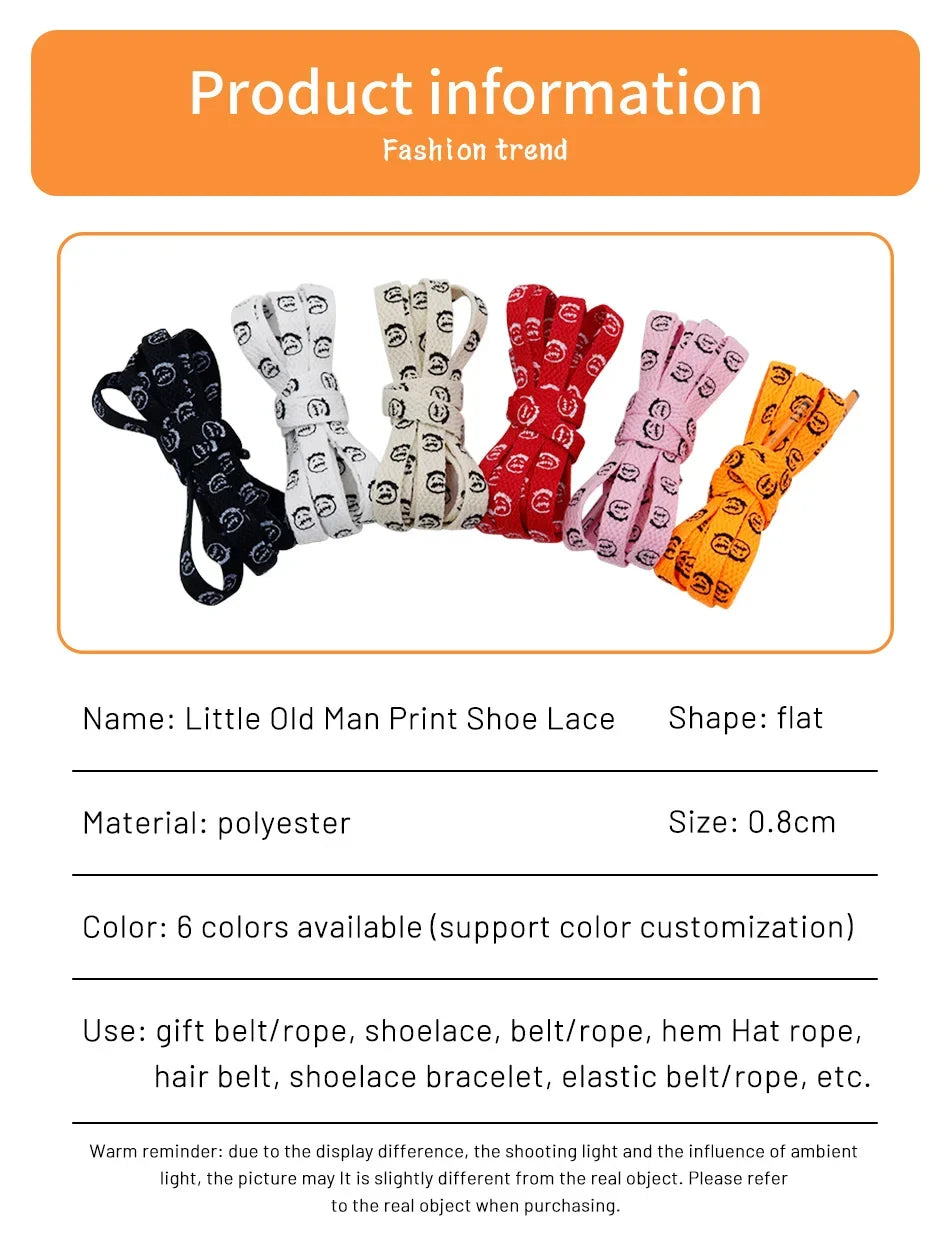 Bandana Graphic Flat Shoelaces, 70–200 cm
