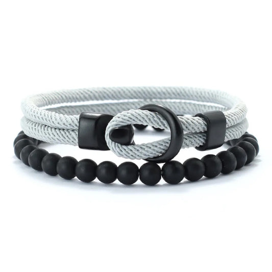 Bracelets Onyx Minimal A simple but powerful set, with the elegance of onyx