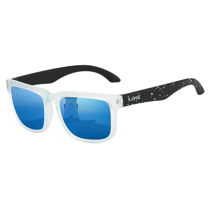 Gafas de sol deportivas envolventes - Polarizadas UV400, lente TAC, 63,5mm, 6 colores