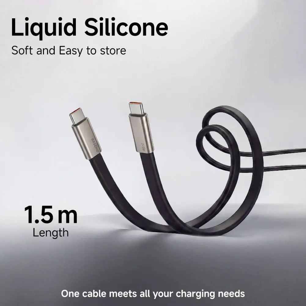240W USB-C Cable with Phone Stand – Ultra-Fast Charging & 480Mbps Data Transfer