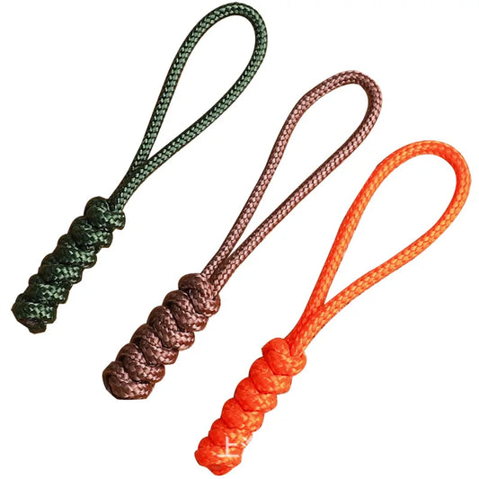 Handmade Snake Knot Paracord Zipper Pull  Durable Replacement & Bag Accessory