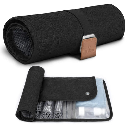 Neceser de piel premium para hombre - Kit de viaje resistente al agua