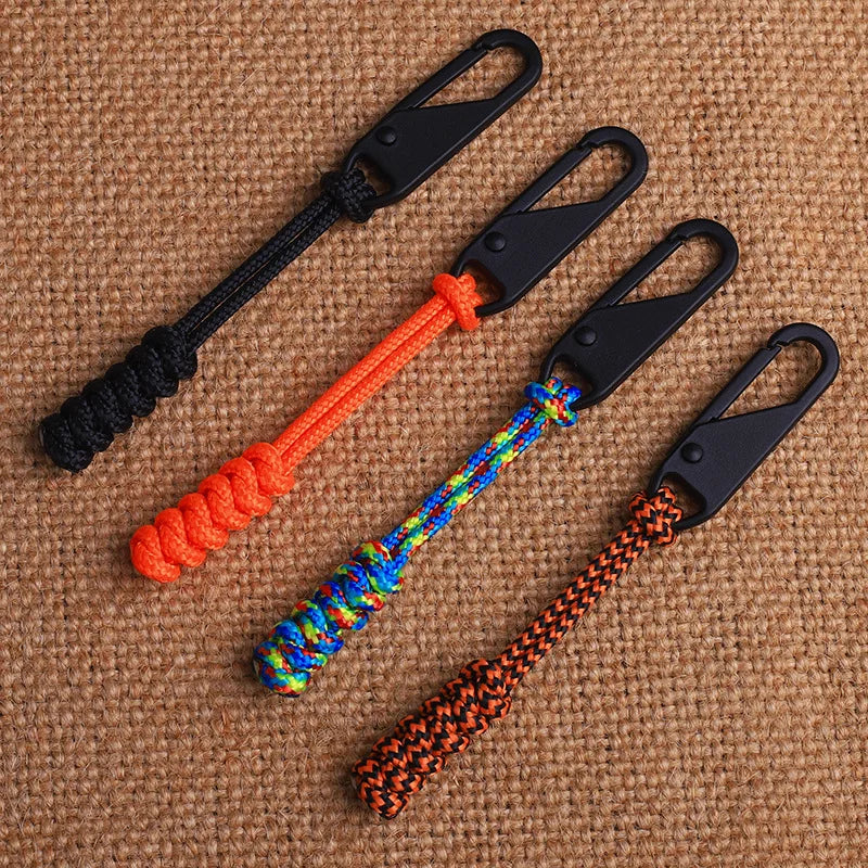 Handmade Snake Knot Paracord Zipper Pull  Durable Replacement & Bag Accessory
