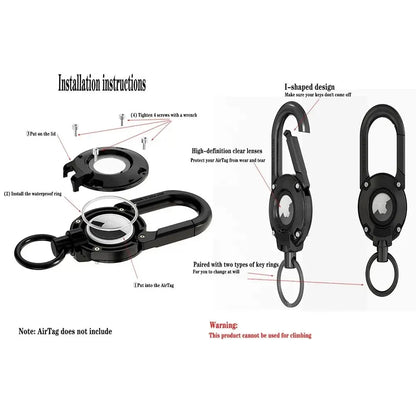 Hard PC anti-scratch keychain for Apple AirTag Case