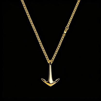 Collar con Colgante de Ancla - Acero Inoxidable, Oro y Plata, 3 Largos, Unisex