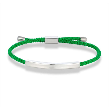 Punk SOS Rope Bracelet Custom Stainless Steel ID Tag deideas