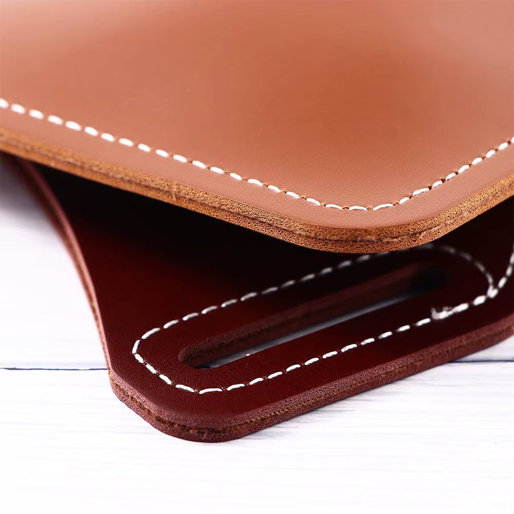 Funda de cuero para teléfono con clip para cinturón – Estuche de cuero sintético para hombres, 2 colores