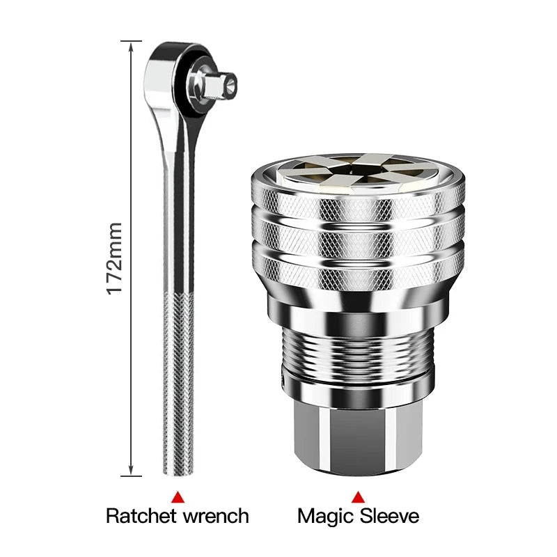 Drill Bit Adapter Adjustable 3/8-3/4 inches 10mm to 19mm Multifunctional Wrench Tool deideas