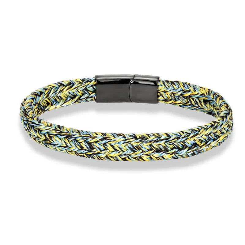 Captain’s Knot Bracelet  Navy Style Black Stainless Steel Handmade Accessory