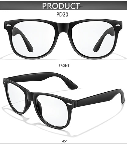 Gafas de Miopía Redondas Vintage - Policarbonato, Certificación CE, Graduación de 0 a -4.0