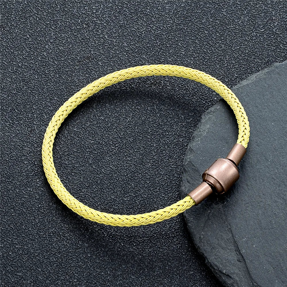 Precision Steel Cable Bracelet - Engineered Minimalist Wearable for Tech Enthusiasts