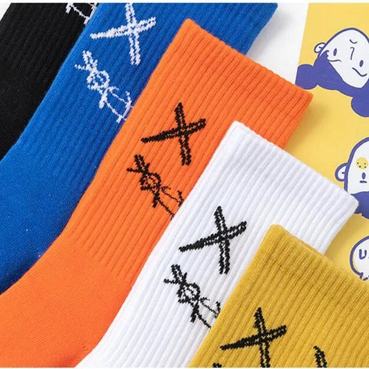 Embroidered Crew Socks 3-Pack Cotton, EU 36-44